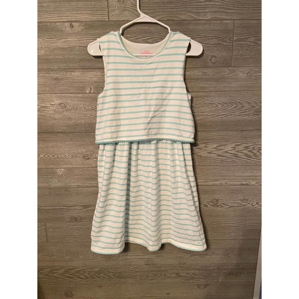 Vineyard Vines tank blue striped dress size large youth